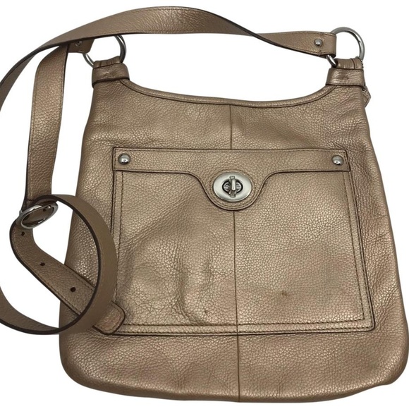 Coach Handbags - COACH Gloden Leather Crossbody Bag